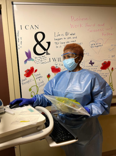 Nurse Audrey Waechter, NWGI Nurse Honoree 2022, at work