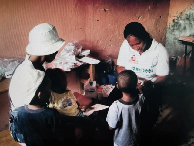 Islane Louis, MSN, PMHRN-BC working in Haiti